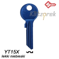 Silca 073 - klucz surowy aluminiowy - YT15X lekki niebieski